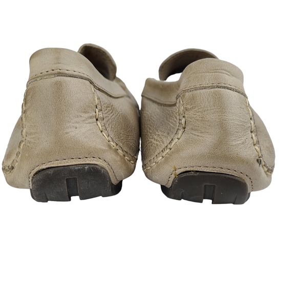 Kickers men's taupe leather slip-on driving loafers size EUR 42 and US 8.5 - Picture 8 of 12